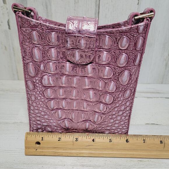 BRAHMIN MELBOURNE MULBERRY POTION MARLEY CROSSBODY BAG - Picture 8 of 11